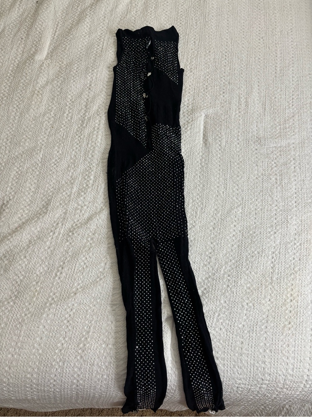 Sleeveless Black Studded Jumpsuit - Sleek Women’s One-Piece
